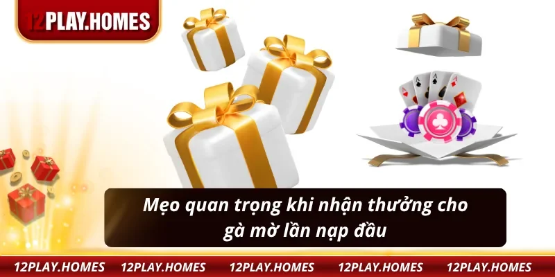 Cẩm nang lưu ý khi nhận thưởng khuyến mãi nạp đầu tại 12PLAY